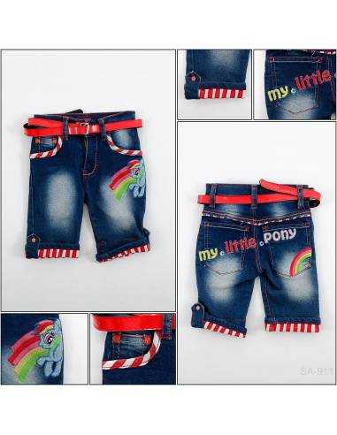 Celana Pendek Jeans Anak Cewek Pinky 2-6