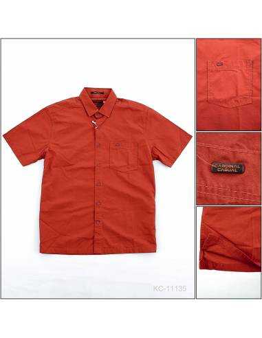 Kemeja Cowok Reguler Lengan Pendek Cardinal M-XL