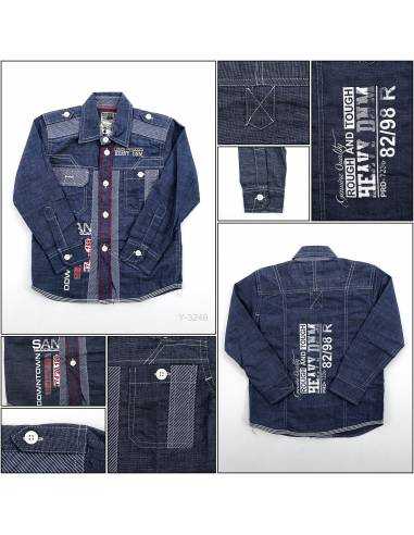 Kemeja Anak Cowok Lengan Panjang Stingray 4-6