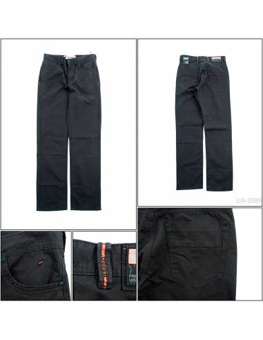 Celana Cotton Panjang Cowok Abu Tua Gargo 40-44