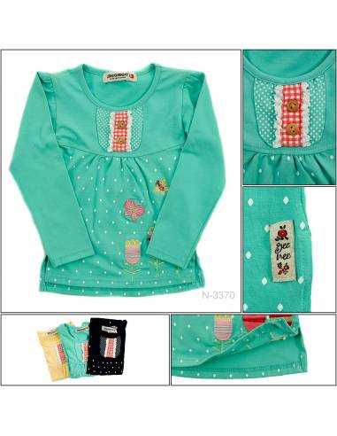 T-shirt/Atasan Anak Cewek Lengan Panjang Geenee...