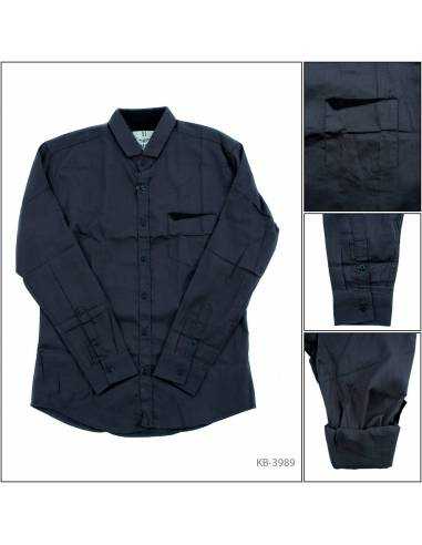 Kemeja Cowok Lengan Panjang Calcio L-2XL