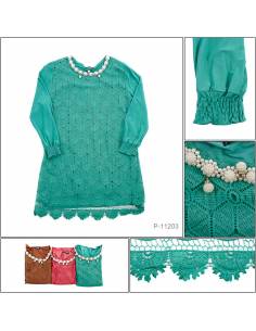 Kaos Korea Cewek Lengan Panjang Aurum