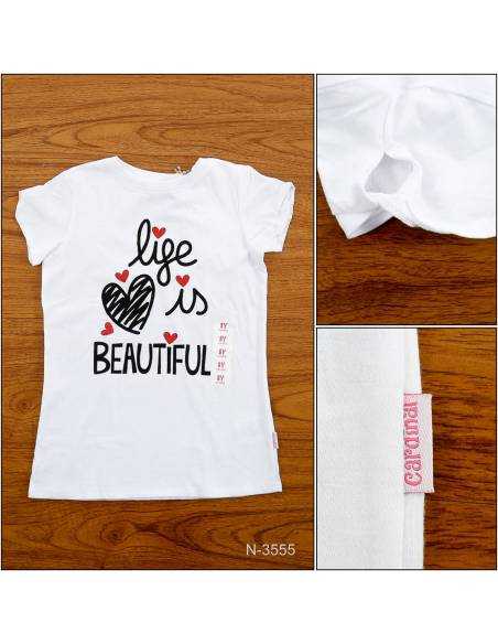 T-shirt/Atasan Anak Cewek Lengan Pendek Cardinal 12-14