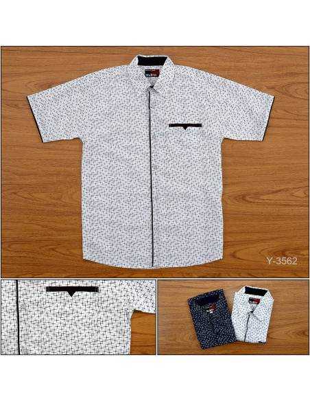 Kemeja Anak Cowok Motif Lengan Pendek Mario XL