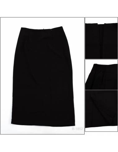 Rok Span Panjang/Long Skirt Channel Hitam XL-2XL