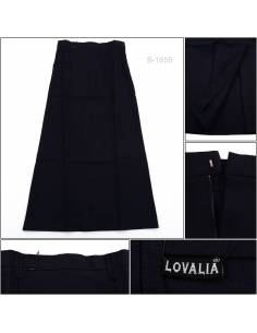 Rok Span Panjang/Long Span Skirt Biru Tua Lovalia M-XL