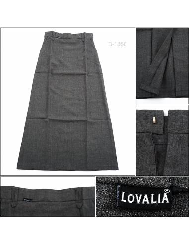 Rok Span Panjang/Long Span Skirt Abu-Abu...