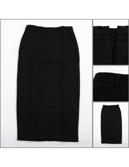 Rok Span Panjang/Long Skirt Hitam Anabela L-2XL