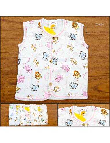 Baju Bayi Tanpa Lengan Abby Bear M-L