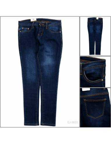 Celana Jeans Panjang Cewek Stretch Biru Tua...