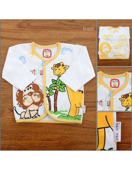 Baju Bayi/Baby Clothes Lengan Panjang Putih Hao Hao All Size