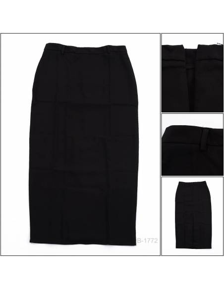 Rok Span Panjang/Long Skirt Hitam Anabela 3XL-4XL