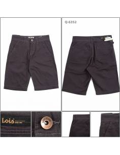 Celana Pendek Katun Cowok Abu Tua Lois 29-38