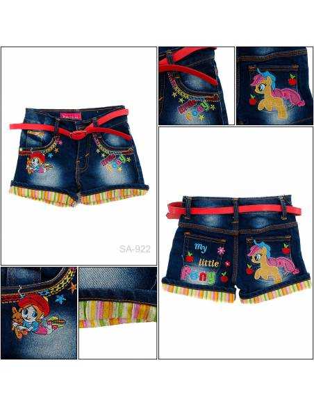 Celana Pendek Jeans Anak Cewek Pinky 2-6