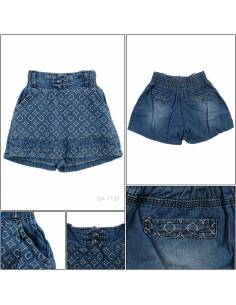 Celana Pendek Jeans Anak Cewek Viely 1-3