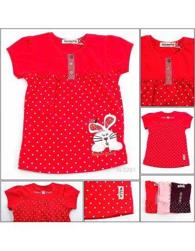 T-shirt/Atasan Anak Cewek Lengan Pendek Genee 5-6