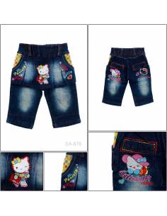 Celana Pendek Jeans Anak Cewek Pinky S-M