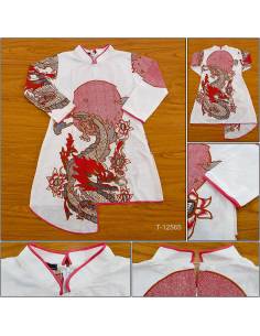 Atasan Tunik Batik Cewek Lengan Panjang Kyne M-XL