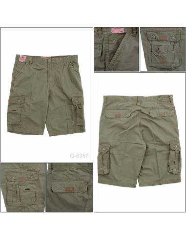 Celana Pendek Cargo Cowok Hijau Tua Cardinal 40-44