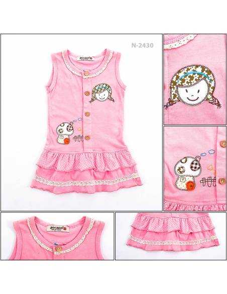 T-shirt/Atasan Tanpa Lengan Anak Cewek Geenee 1