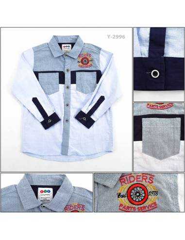 Kemeja Anak Cowok Lengan Panjang RGB 6