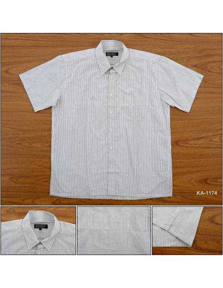 Kemeja Formal Cowok Regular Lengan Pendek Rita Ricci 17 Big Size