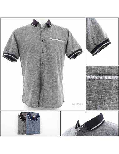 Kemeja Cowok Regular Lengan Pendek RGB L-XL