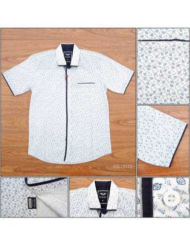 Kemeja Cowok Regular Lengan Pendek Rock Sky M-L