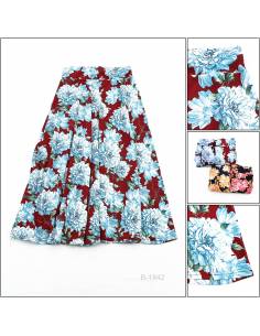 Rok Panjang/Long Skirt Motif Bunga Dewasa Lyla