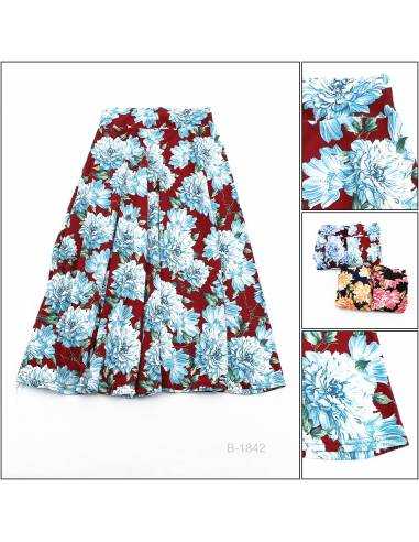 Rok Panjang/Long Skirt Motif Bunga Dewasa Lyla