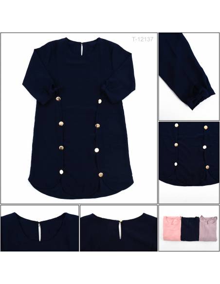 Atasan Tunik Cewek Lengan 3/4 Mikka All Size