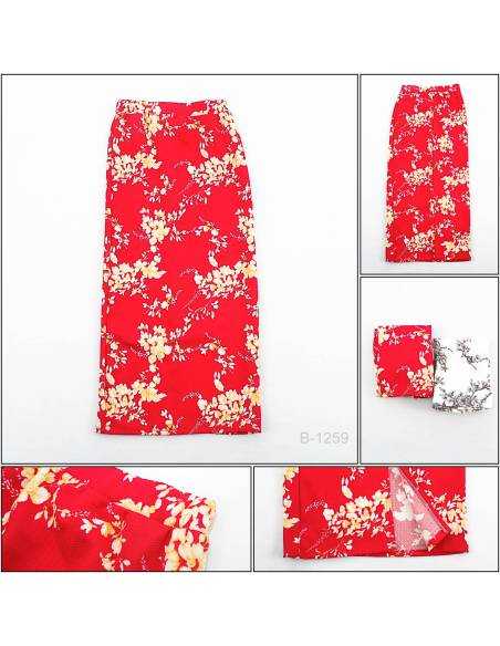 Rok Span Panjangt Motif Bunga Grace All Size