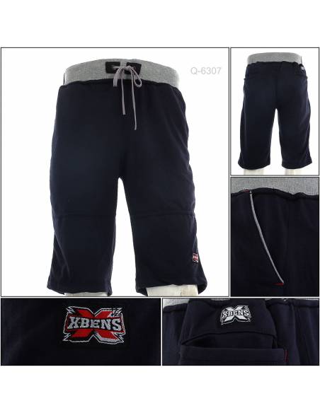 Celana Kolor Pendek/Celana Santai Cowok Biru Tua X-Bens M-XL