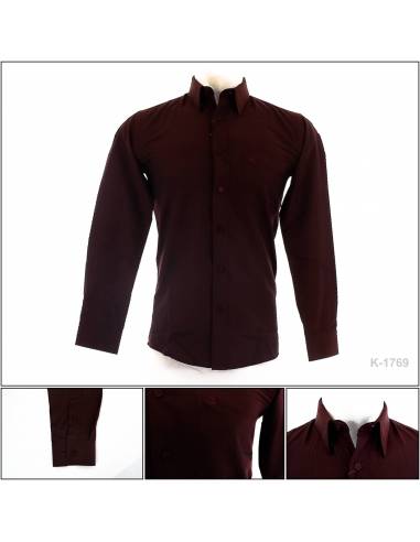 Kemeja Formal Cowok Slim Fit Lengan Panjang...
