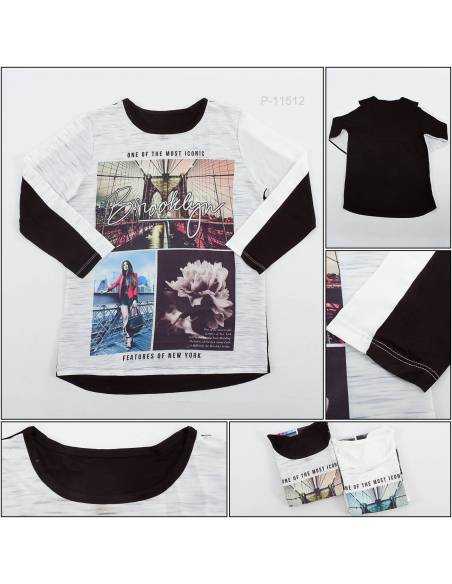 Kaos Oblong Cewek Lengan Panjang Lumeire