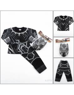 Setelan Kaos Anak Cowok+Topeng Lengan Panjang Design Toon 8