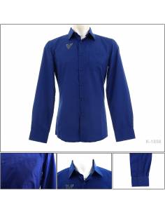 Kemeja Formal Cowok Slim Fit Lengan Panjang Buzz L-XL