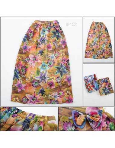 Rok Panjang/Long Skirt  Motif Bunga Monggi All...