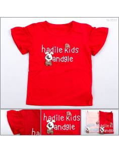 T-shirt/Kaos Oblong Anak cewek Lengan Pendek DGXZZ 11-12