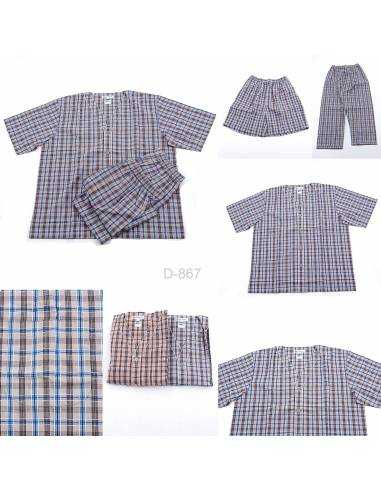 Piyama Cowok Motif Kotak-Kotak Gleenbrooke L-2XL