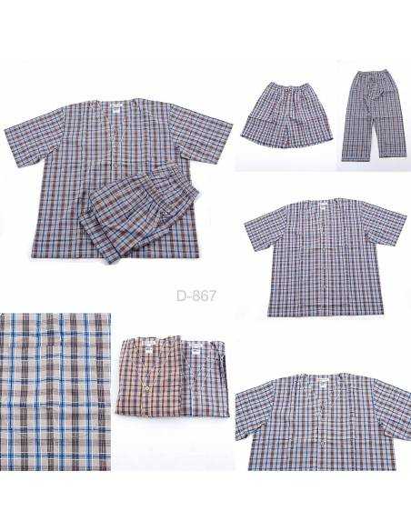 Piyama Cowok Motif Kotak-Kotak Gleenbrooke L-2XL