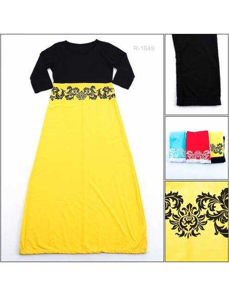 Long Dress Cewek Lengan Panjang All Size