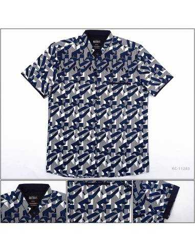 Kemeja Cowok Reguler Lengan Pendek Tom...