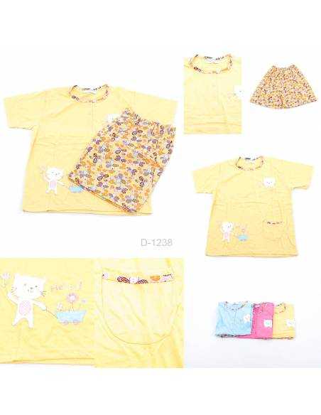 Baby Doll/Baju Tidur Lengan Pendek Cewek Anne Claire All Size