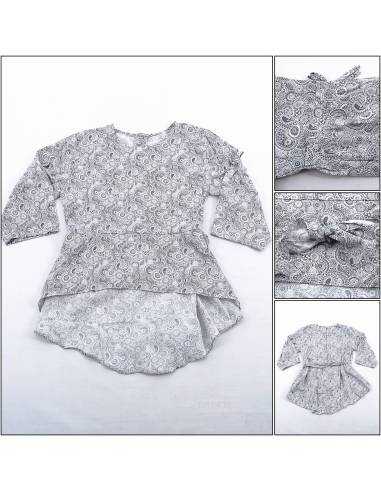 Atasan Blus Cewek Motif Lengan Panjang Mikka...