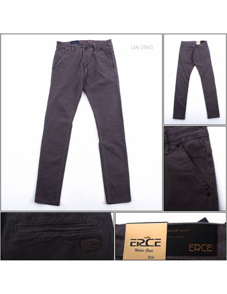 Celana Panjang Katun Slim Fit Cowok Erce 27-32