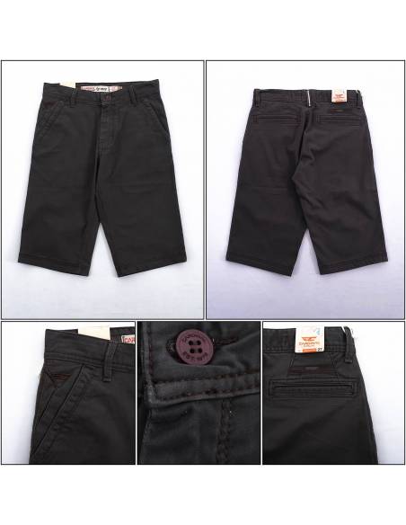 Celana Pendek Katun Cowok Coklat Tua Cardinal 27 - 32