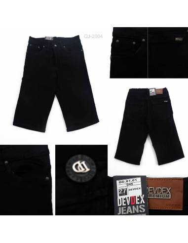 Celana Pendek Jeans Cowok Slim Fit Stretch...
