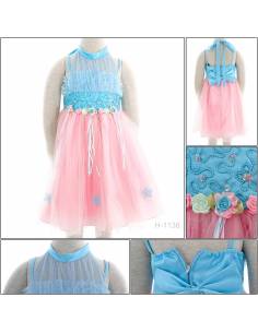 Gaun Pesta Anak Cewek/Clothes Party Dress Biru Little...